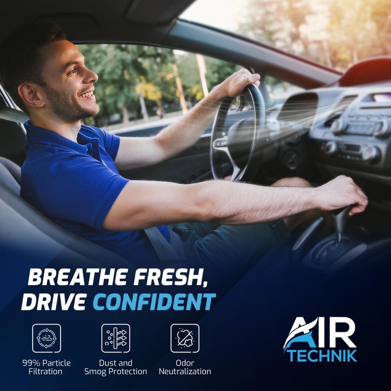 AirTechnik فلتر هواء المقصورة AirTechnik CF10132 مع كربون نشط | يناسب لكزس ES330، GX470، RX350، RX400H، تويوتا أفالون، كامري، سيينا، سولارا - 87139-06030 - Image 2